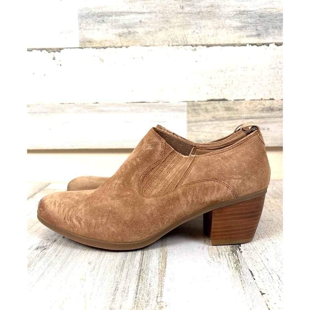 Comfortiva Womens 11 Arnette Brown Barley Suede Ankle Booties Western NEW